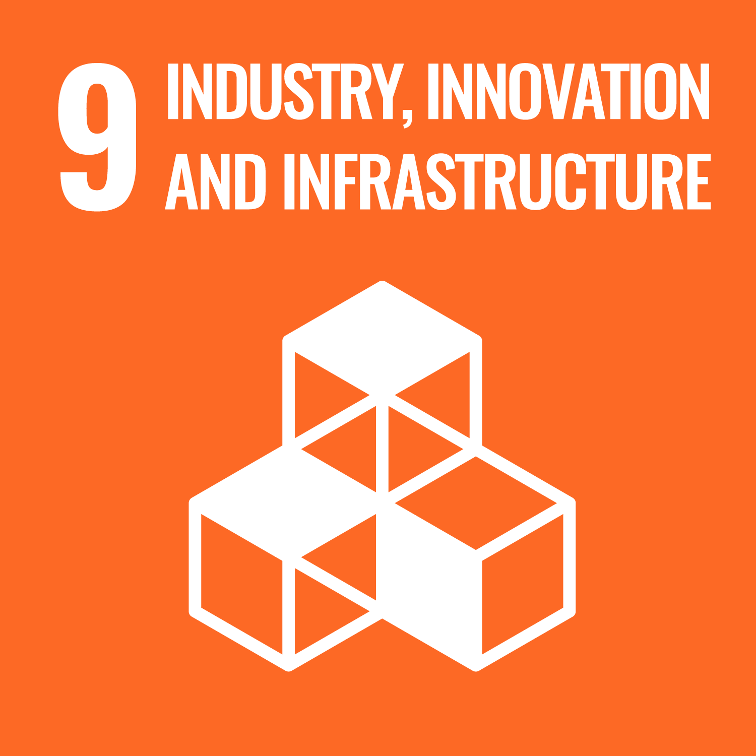 Industry, Innovation, and Infrastructure UN Sustainable Development Goal 9 logo