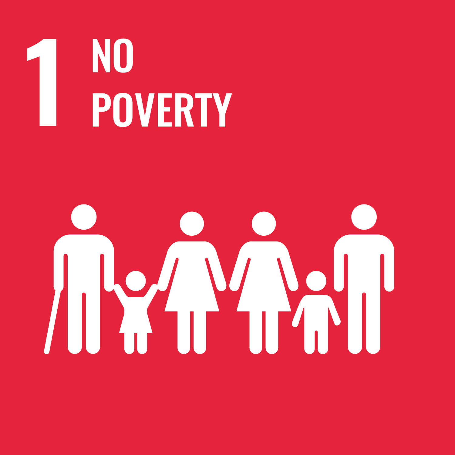 No Poverty UN Sustainable Development Goal 1 logo