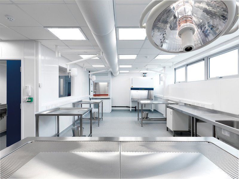 Interior of the new Veterinary Medicine and Pathology building at the University of Surrey