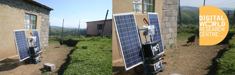 Solar panels outside of house