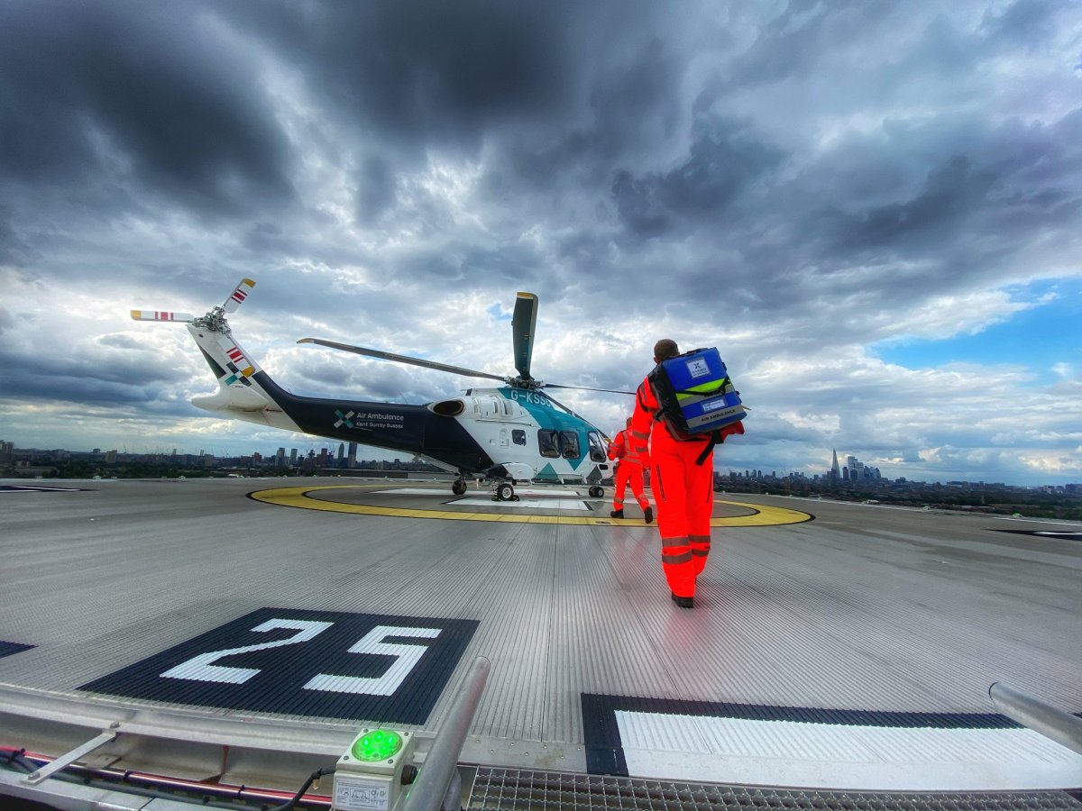 Research by Air Ambulance Charity Kent Surrey Sussex shows critical role of  the Helicopter Emergency Medical Service in the Covid-19 response |  University of Surrey