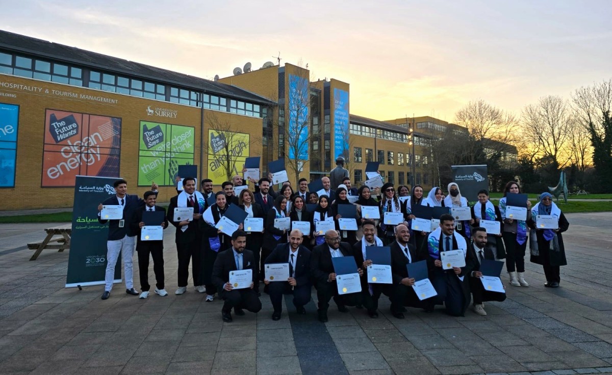 Tourism Trailblazers participants at University of Surrey, January 2024