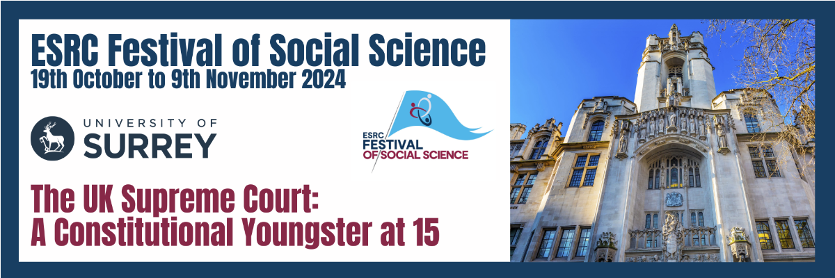 Festival of Social Science law event banner