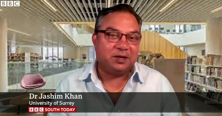 Dr Jashim Khan on BBC South Today