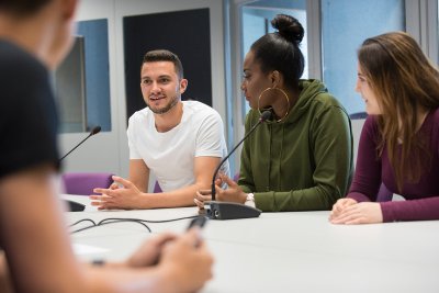 Students in an English and Translation lesson