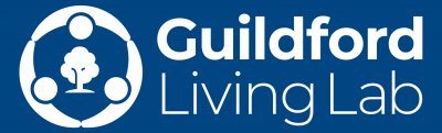 Guildford Living Lab logo in white