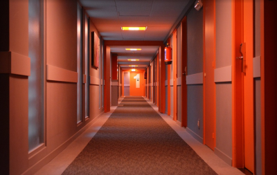 Hotel corridor