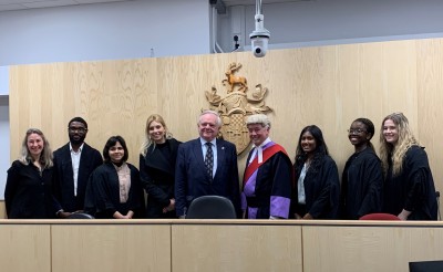 Participants in the court proceedings to coincide with Knife Angel exhibition, March 2023