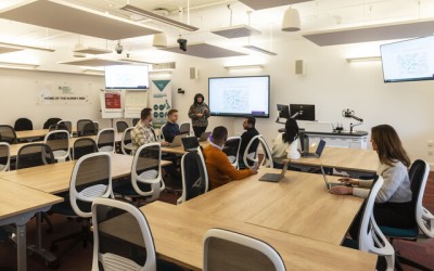 Teaching room in Surrey Business School