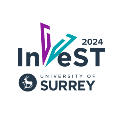 Invest 2024 at the University of Surrey logo