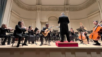 PhD Composition student Giacomo Susani performs at Carnegie Hall