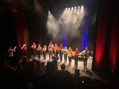 Rehearsal of performers at International Festival of Theatre, Sibiu