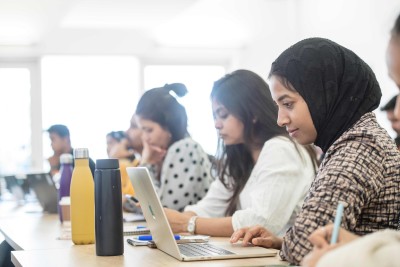 University of Surrey MBA students in class