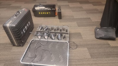 Samlon Recording's sound kit used by Film Production and Broadcast Engineering student, Henry, on his summer internship 2024