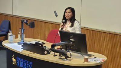 Prof Iis Tussyadiah speaking at Blockchain Conference held at Surrey Business School, August 2024