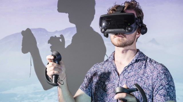 Person with VR headset