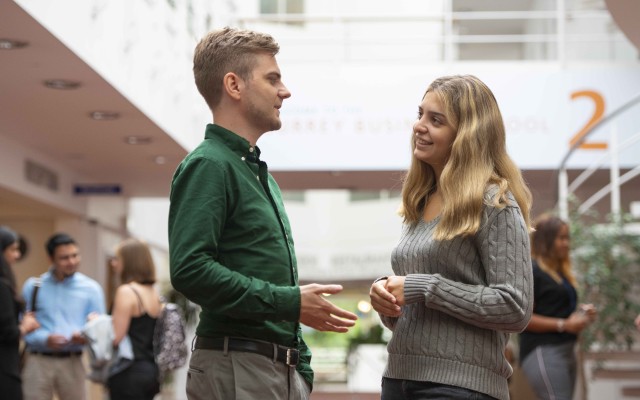 Students at Surrey Business School