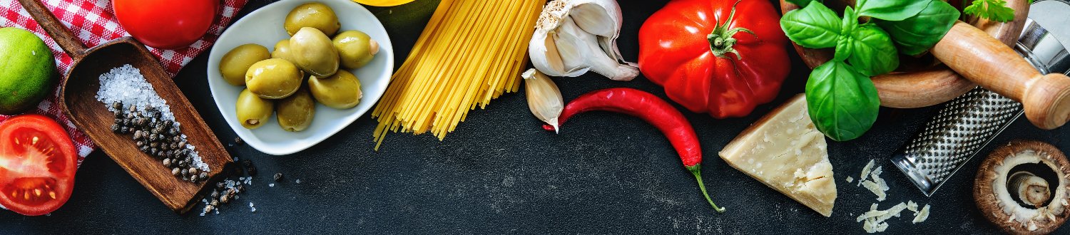 A variety of food on wood