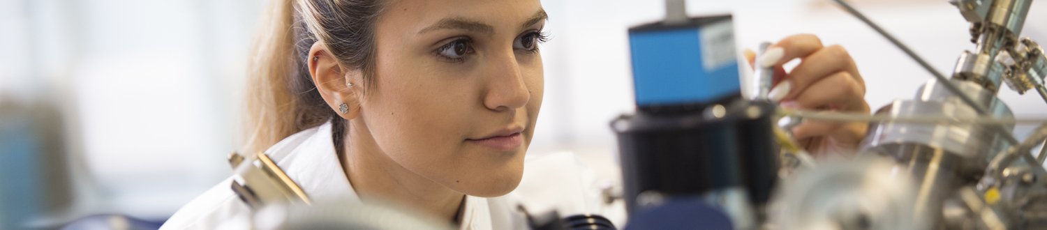 Woman using nano equipment