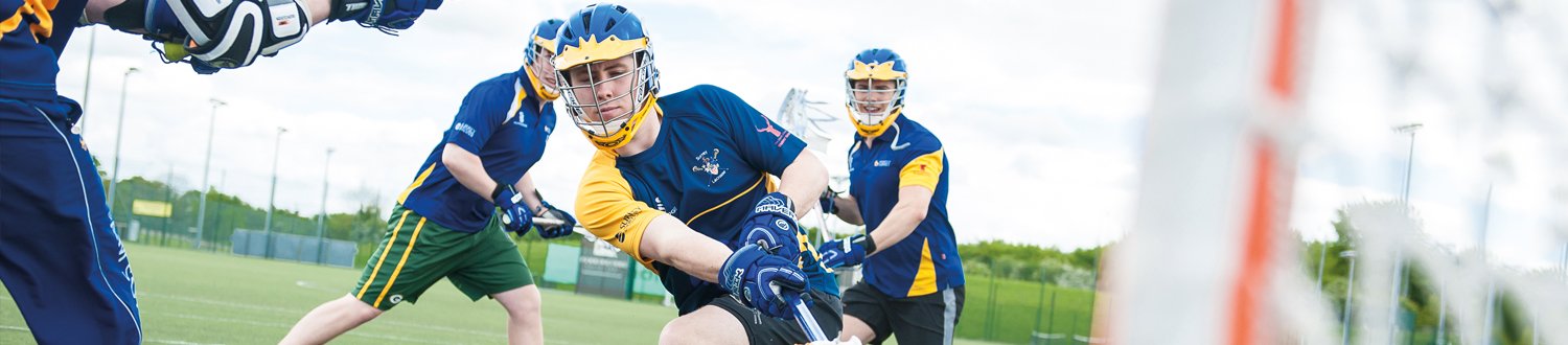 Students playing lacrosse