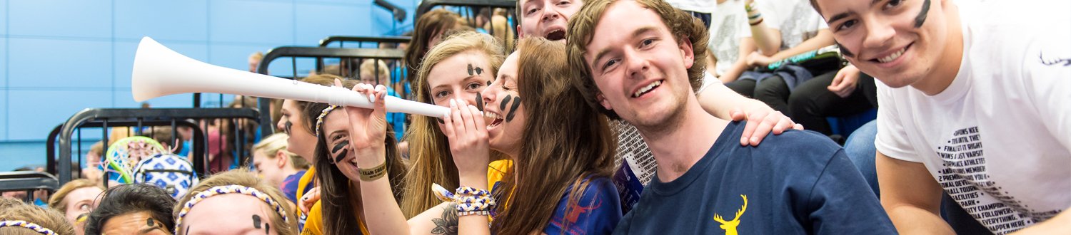 Surrey students supporting varsity games