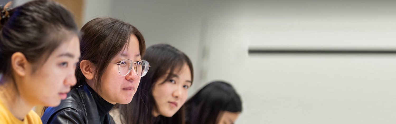 Group of students in a line.