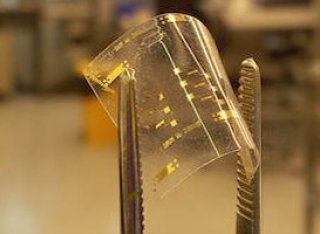 Prototype flexible circuits on plastic substrate