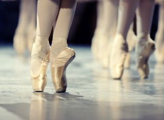 Ballet dancers in shoes.