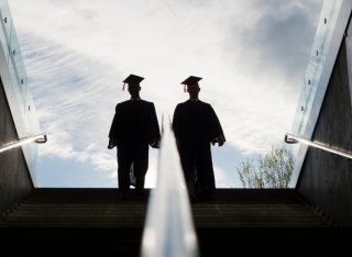 Graduates facing into the future