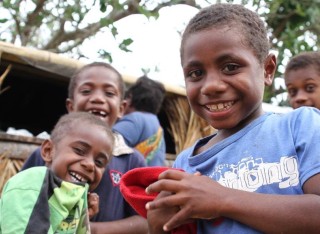 Kids in Vanuatu