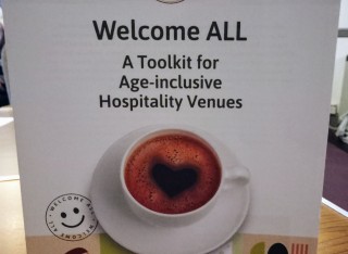 Sign for workshop on University of Surrey's toolkit for age-inclusive hospitality