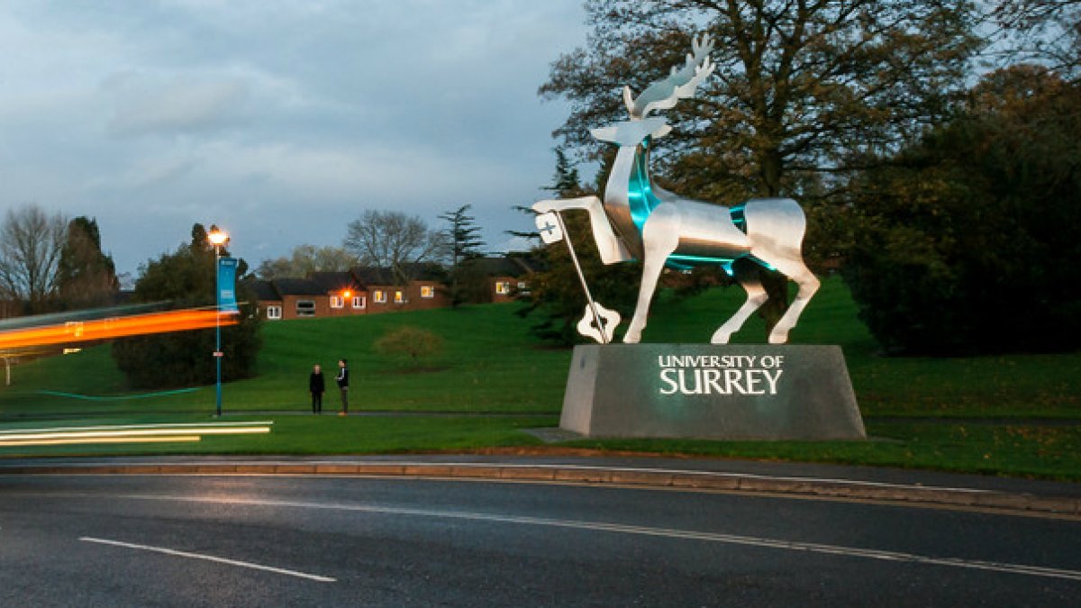 Zooming light beams on the University of Surrey campus