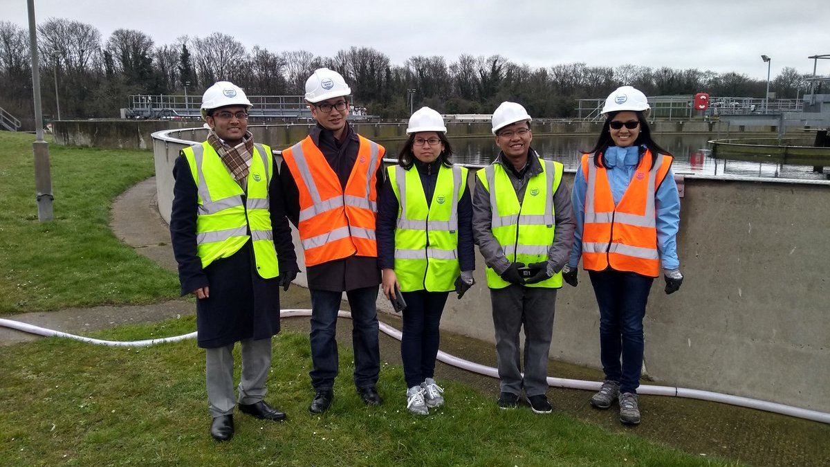 NexCities project team at Slough WWTP
