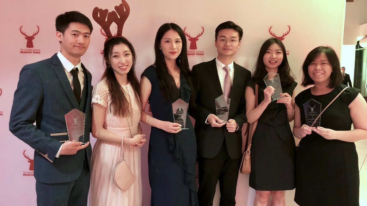 chinese society wins award from student's union