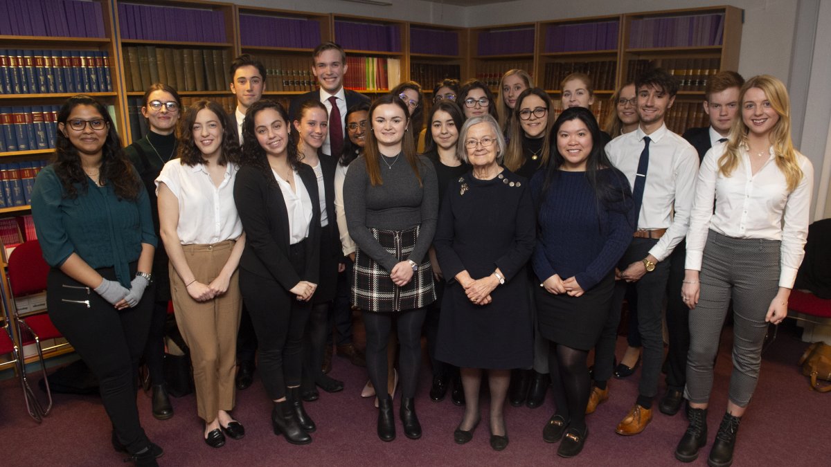 Lady Hale and students