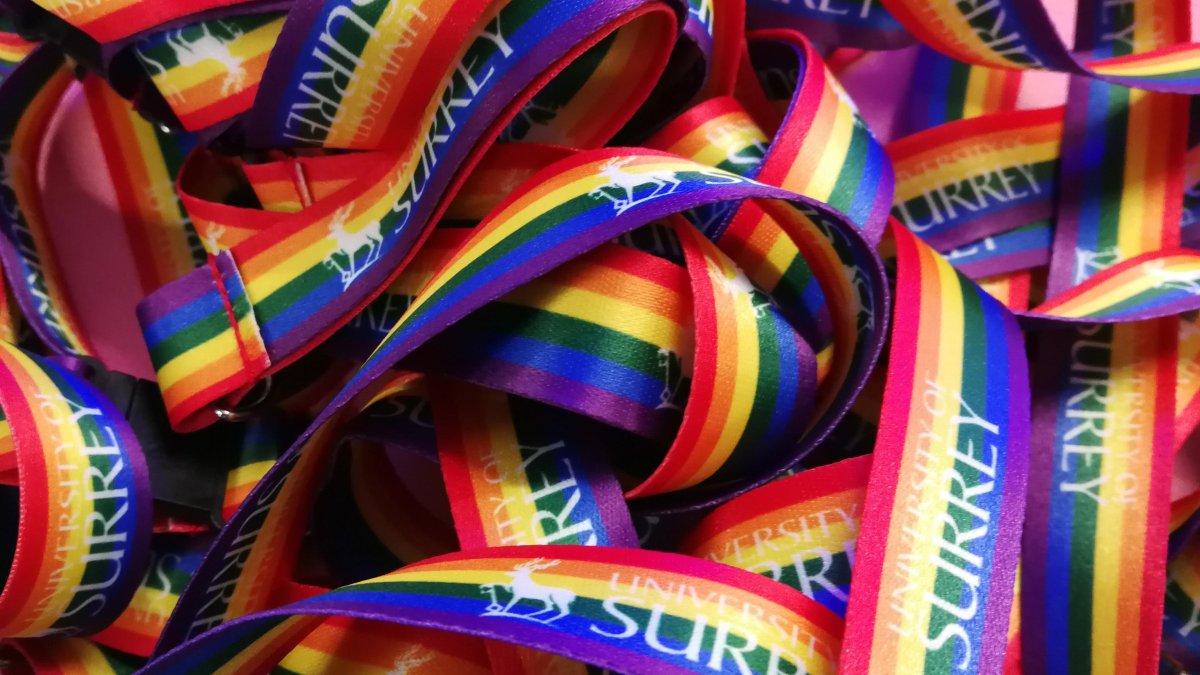 Rainbow lanyards