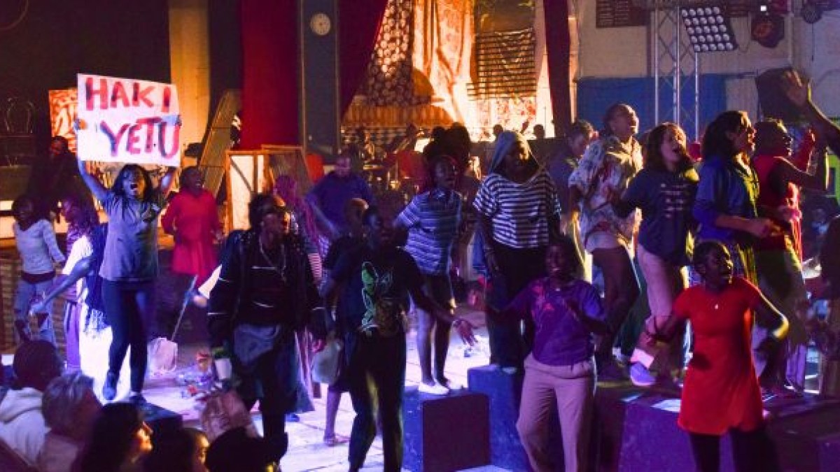 Youth Theatre Kenya performing Matumaini 