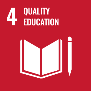 Quality Education UN Sustainable Development Goal 4 logo